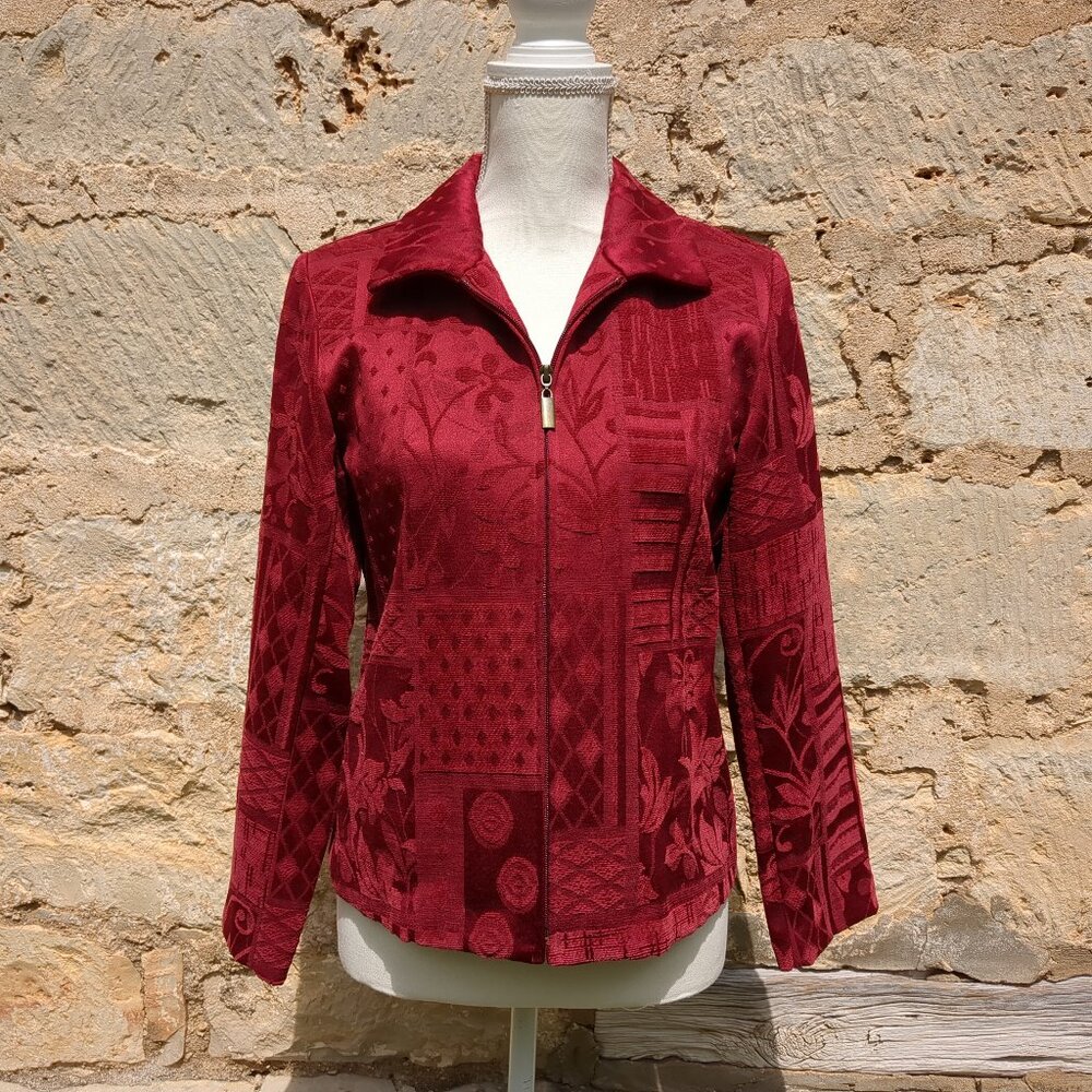 Red Renaissance Jacket with Zipper PS - Picture 6 of 10